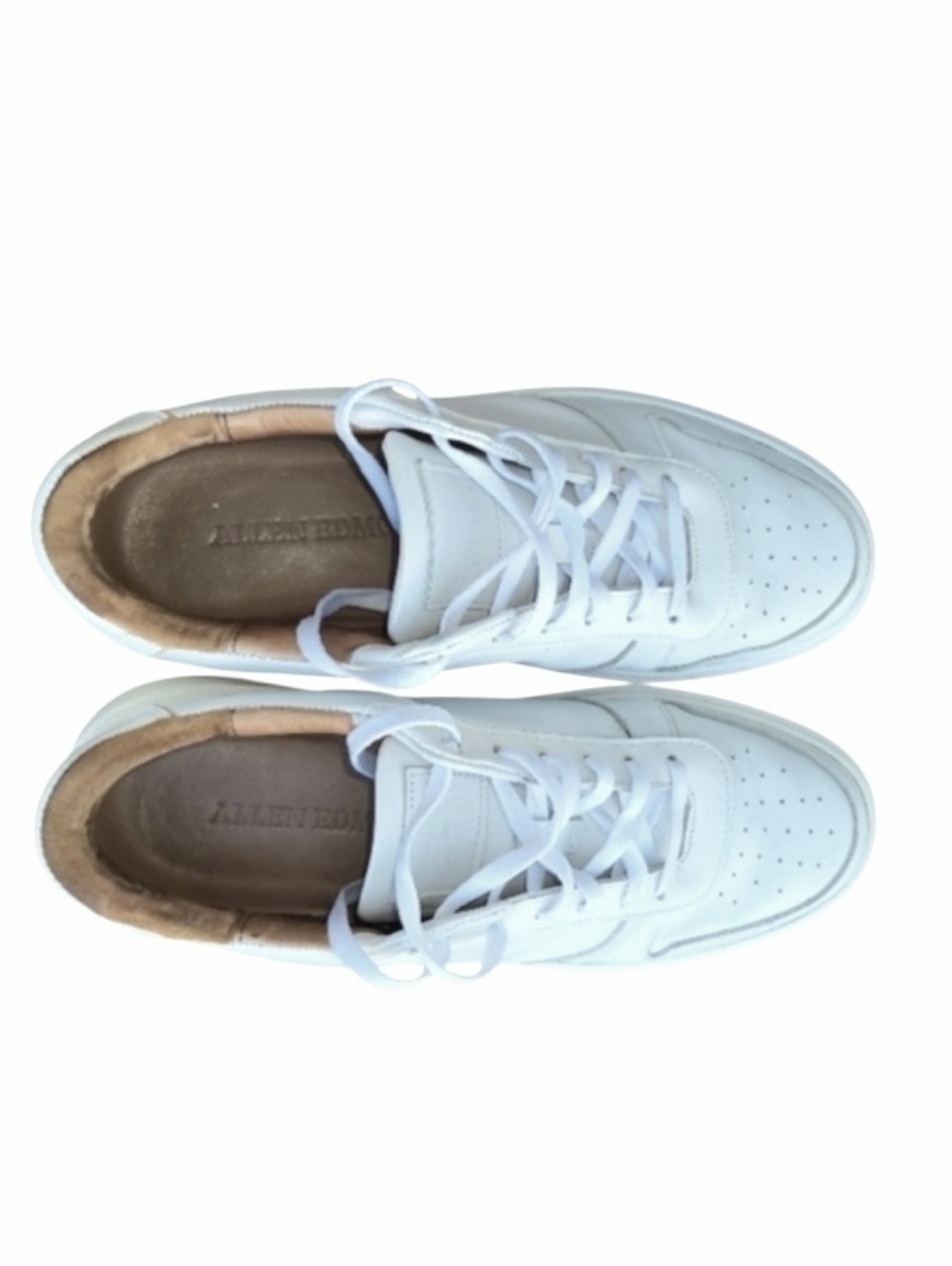 Allen Edmonds Owen White Leather Casual Sneaker Tennis Athletic Walk Shoe Men 11 - Picture 5 of 10